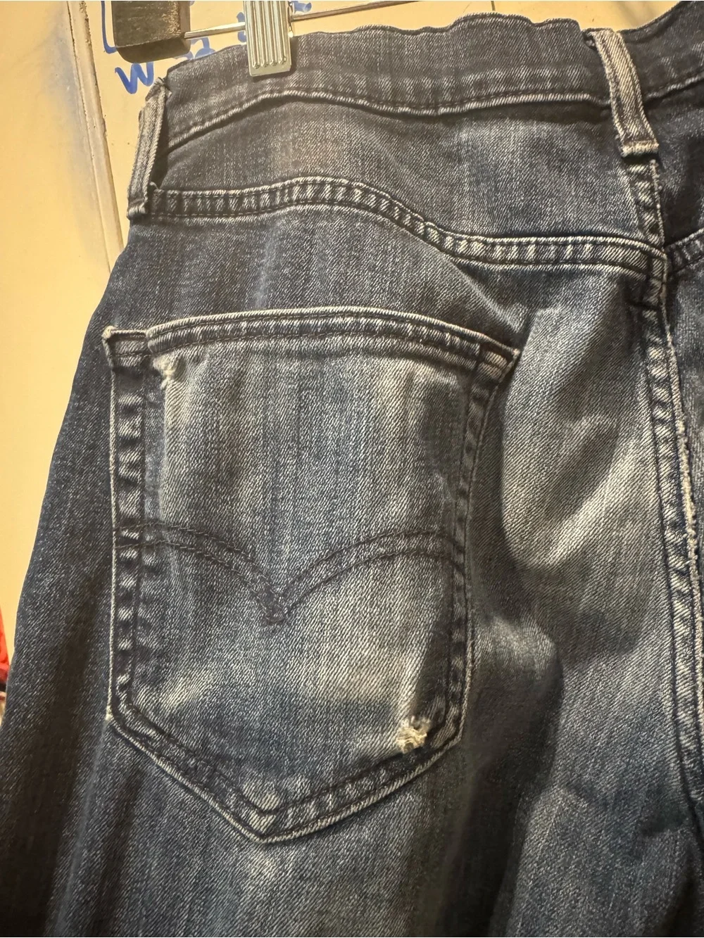 2 pair 541 Levi's Slim Straight Dark Blue Washed Jeans